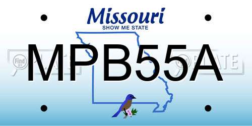 MPB55A Missouri License Plate