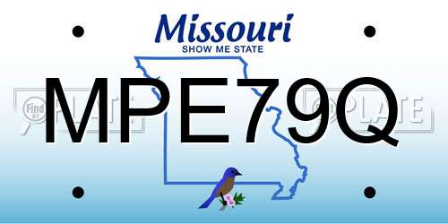 MPE79Q Missouri License Plate