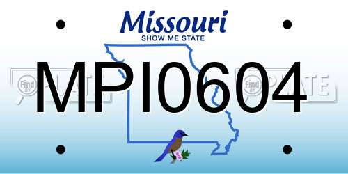 MPI0604 Missouri License Plate