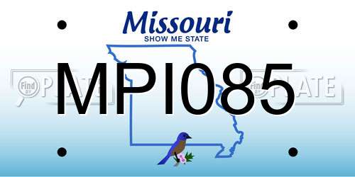 MPI085 Missouri License Plate