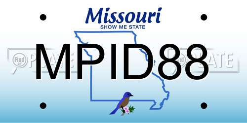 MPID88 Missouri License Plate