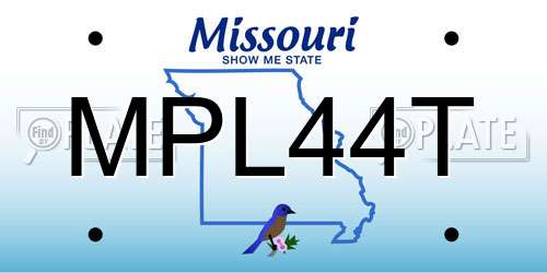 MPL44T Missouri License Plate