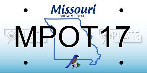 MPOT17 Missouri License Plate