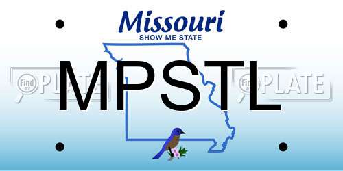 MPSTL Missouri License Plate