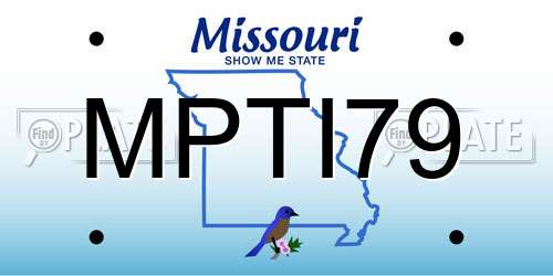 MPTI79 Missouri License Plate
