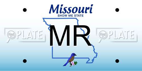 MR Missouri License Plate
