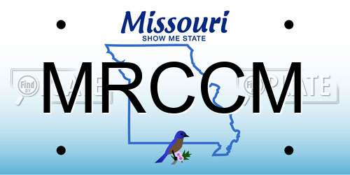 MRCCM Missouri License Plate
