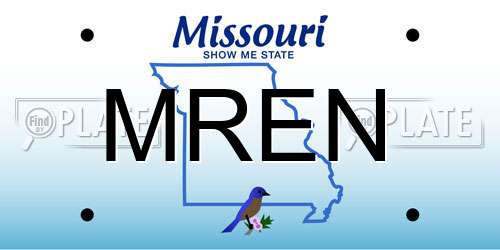 MREN Missouri License Plate