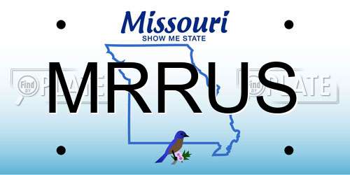 MRRUS Missouri License Plate