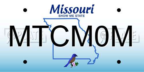 MTCM0M Missouri License Plate
