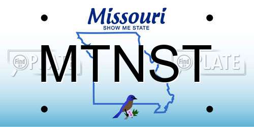 MTNST Missouri License Plate