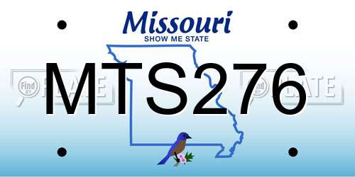 MTS276 Missouri License Plate