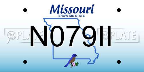 N079II Missouri License Plate