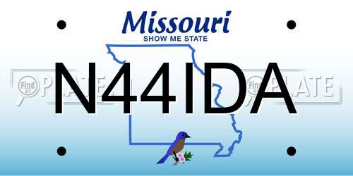 N44IDA Missouri License Plate