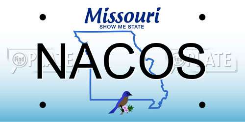 NACOS Missouri License Plate