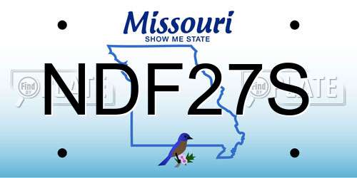 NDF27S Missouri License Plate