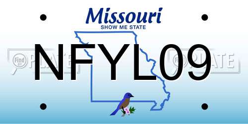 NFYL09 Missouri License Plate