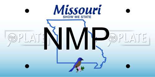 NMP Missouri License Plate
