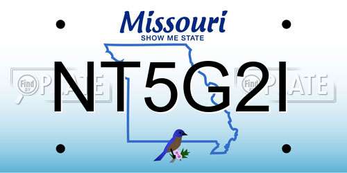 NT5G2I Missouri License Plate