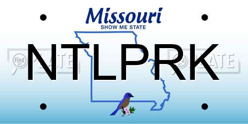 NTLPRK Missouri License Plate