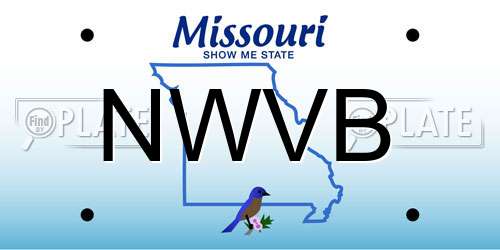 NWVB Missouri License Plate