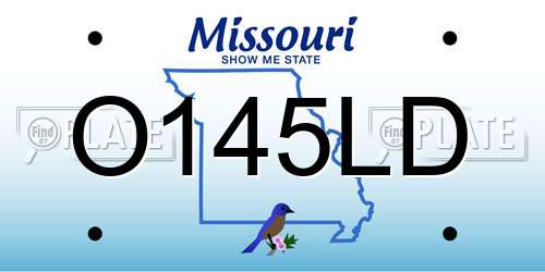 O145LD Missouri License Plate