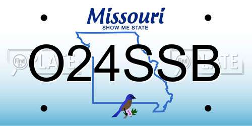O24SSB Missouri License Plate