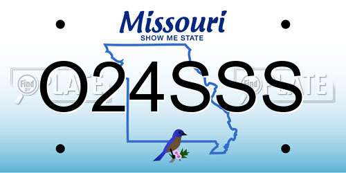 O24SSS Missouri License Plate