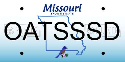 OATSSSD Missouri License Plate