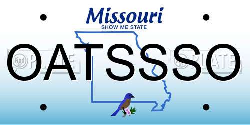 OATSSSO Missouri License Plate