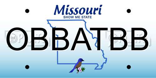 OBBATBB Missouri License Plate
