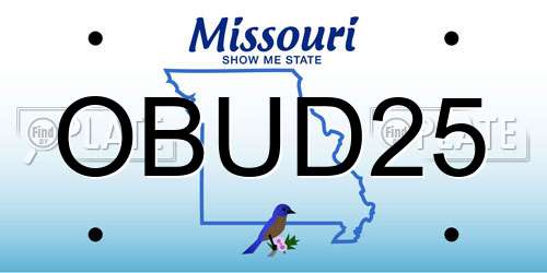 OBUD25 Missouri License Plate