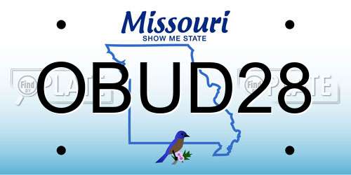 OBUD28 Missouri License Plate