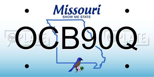 OCB90Q Missouri License Plate