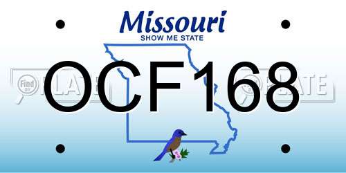 OCF168 Missouri License Plate