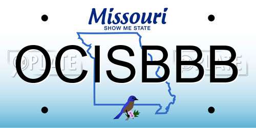 OCISBBB Missouri License Plate