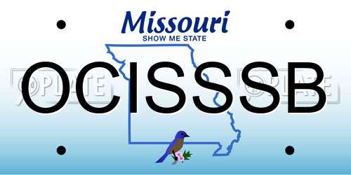 OCISSSB Missouri License Plate