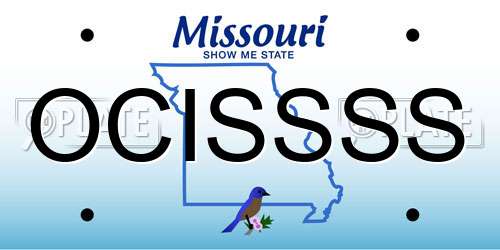OCISSSS Missouri License Plate