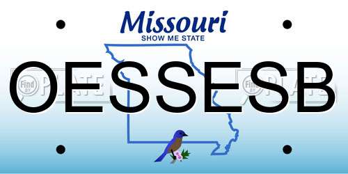 OESSESB Missouri License Plate