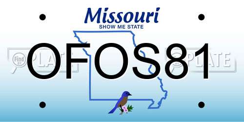 OFOS81 Missouri License Plate