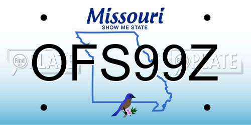 OFS99Z Missouri License Plate