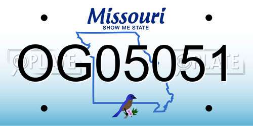 OG05051 Missouri License Plate