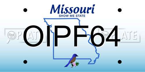 OIPF64 Missouri License Plate