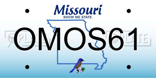 OMOS61 Missouri License Plate