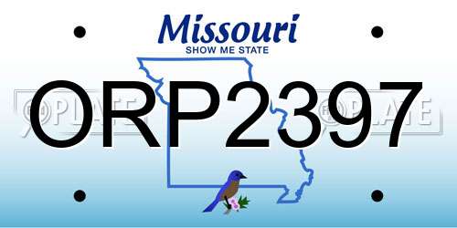 ORP2397 Missouri License Plate