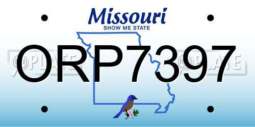 ORP7397 Missouri License Plate