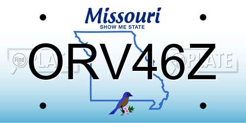 ORV46Z Missouri License Plate