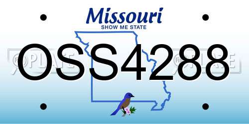 OSS4288 Missouri License Plate