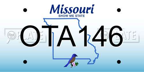 OTA146 Missouri License Plate