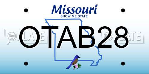 OTAB28 Missouri License Plate
